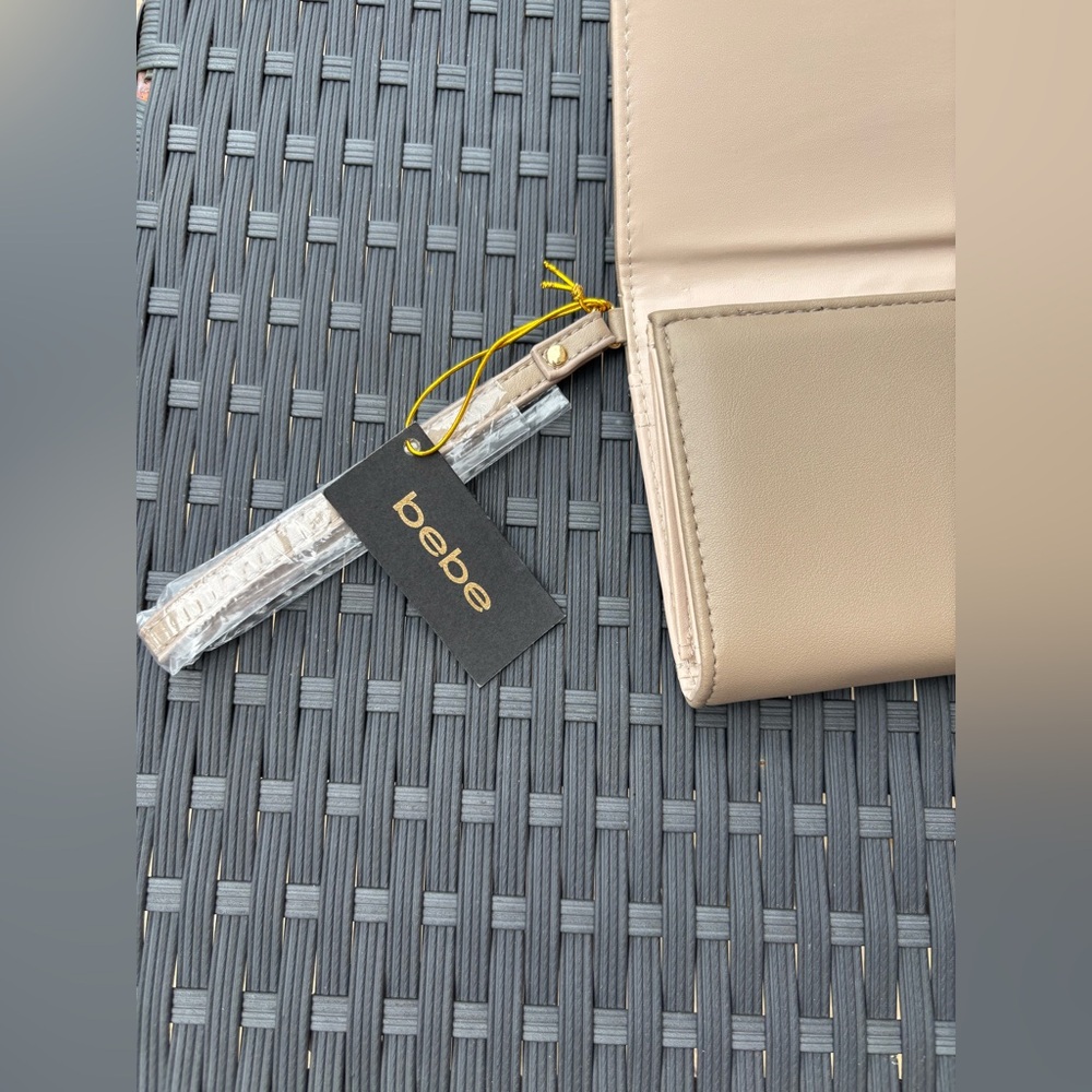 Bebe taupe trifold  Embroidery Wallet - Picture 6 of 9